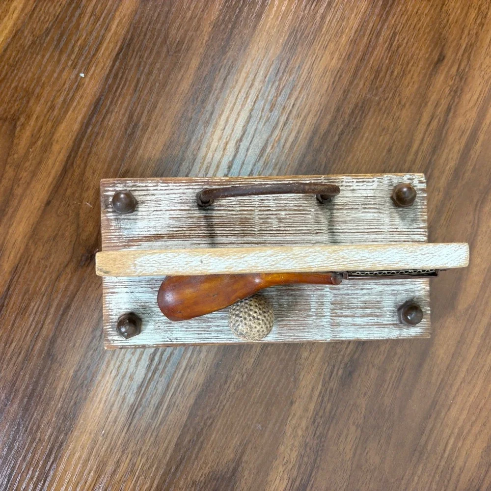 Vintage Bobby Jones Merion Cricket Club Score Card‎ Desk Paper Holder